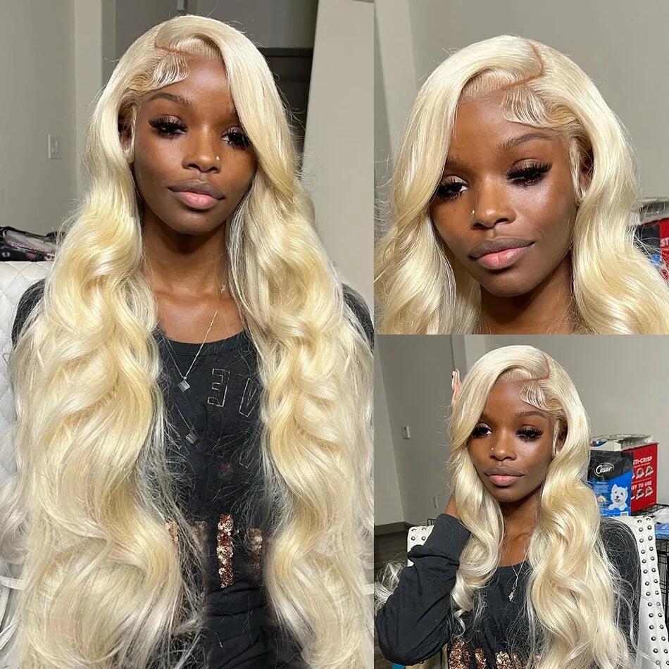 Peruca Frontal HD Transparente - 613 Blonde Body Wave Lace Front Wig avaliação e preço