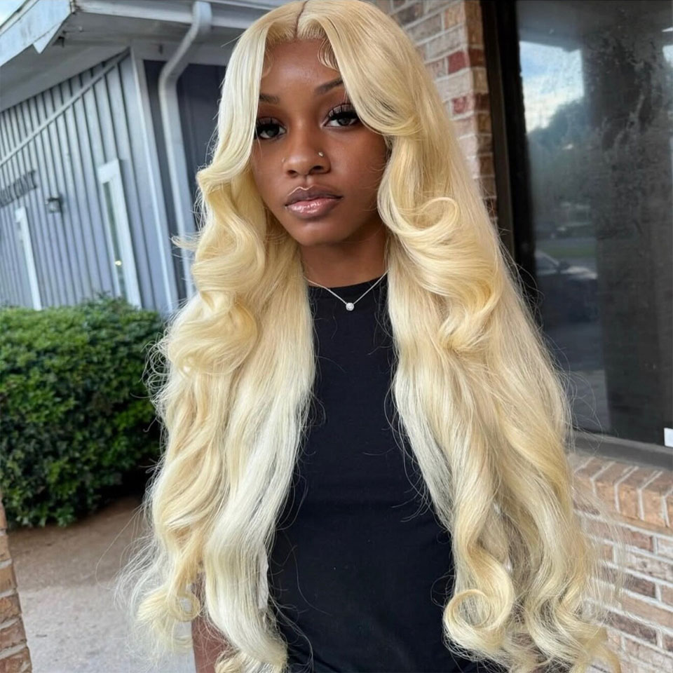 Peruca Frontal HD Transparente - 613 Blonde Body Wave Lace Front Wig avaliação e preço