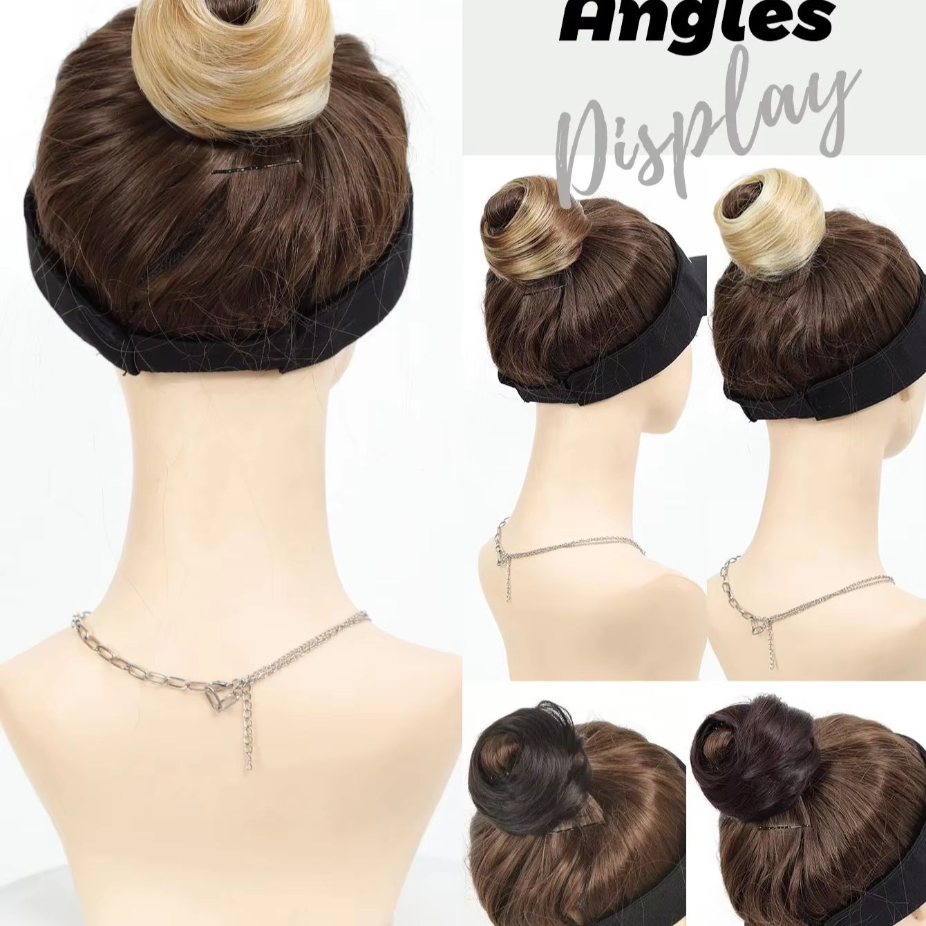 Presilha de Cabelo Sintética M - Claw Clip Messy Bun Hair Piece avaliação e preço