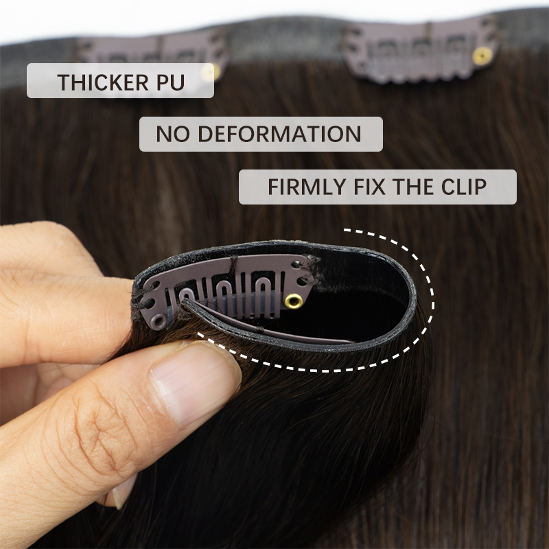 Grampo grosso invisível do plu - Seamless Clip In Hair Extensions Human Hair avaliação e preço