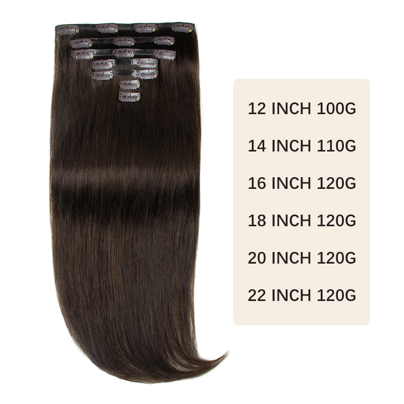 Grampo grosso invisível do plu - Seamless Clip In Hair Extensions Human Hair avaliação e preço